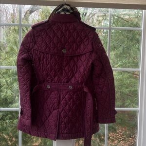 Burberry Quilted Jacket in Burgundy